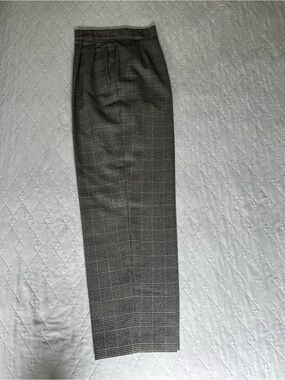 Loro Piana Gray Glen Plaid Trousers